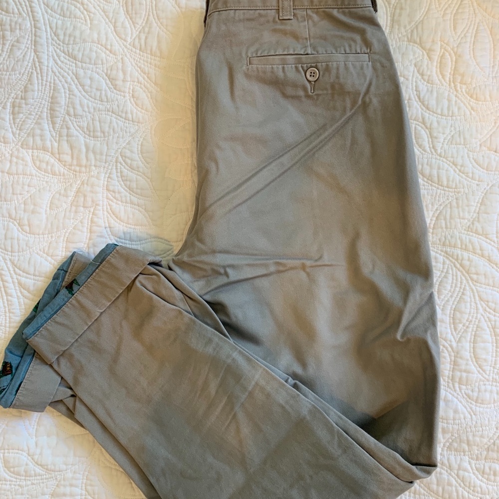 Grey fleece-lined pants from JCrew